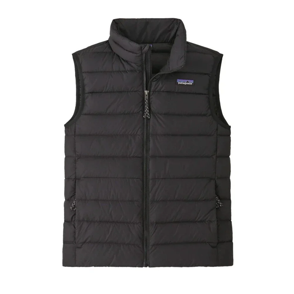 Patagonia Kids' Down Sweater Vest in Black Size Large
